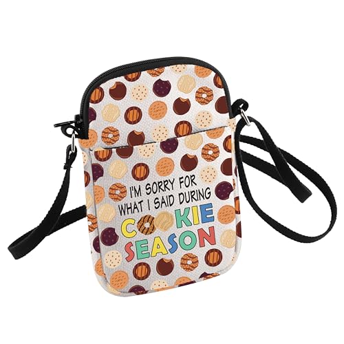 HOLLP Funny I Am Sorry For What I Said during Cookie Season Crossbody Bag Girl Scout Gift Scout Leader Gift, Cookie Season B von HOLLP