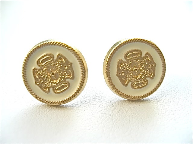 Paisley Gold Stempel Metall Ohrstecker von HOLLYWOODCAMEO