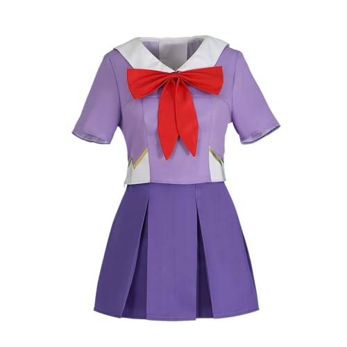 HOLRAN Damen-Kostüm, Lila, Cosplay, Uniform, Kleid, kurzärmelig, plissiertes Kostüm, Violett, X-Small HOLRAN Damen-Kostüm, Lila, Cosplay, Uniform, Kleid, kurzärmelig, plissiertes Kostüm, Violett, X-Small von HOLRAN