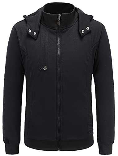 HOLRAN Herren Kapuzenpullover New Ken Kaneki Cosplay Schwarz Hoodie (Schwarz, S) von HOLRAN