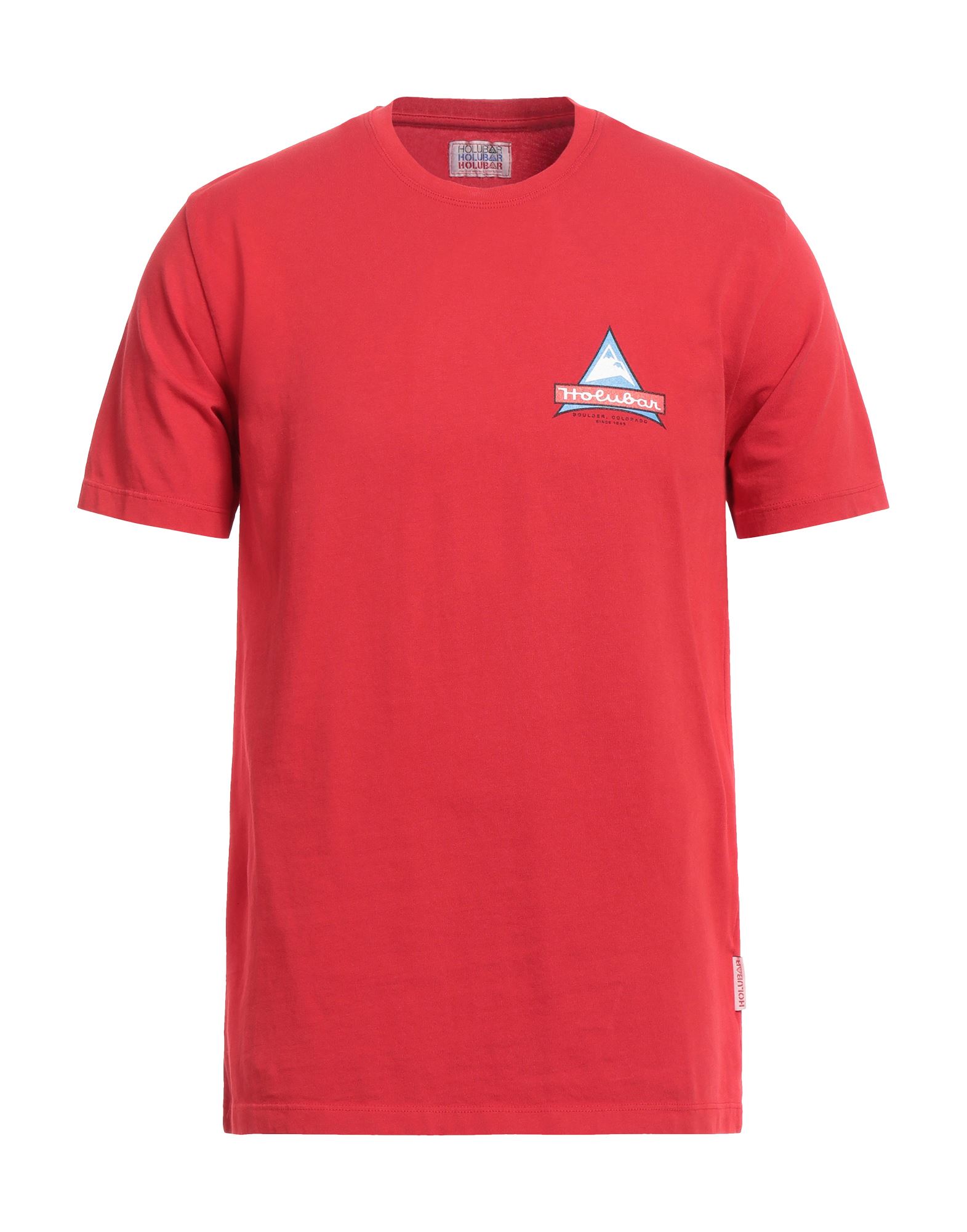 HOLUBAR T-shirts Herren Rot von HOLUBAR