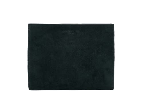 HOLZRICHTER Berlin - Clutch Umhängetasche aus Leder für Damen (No 6-1), 18x24x5 cm Schultertasche, Echtleder Crossbody Bag, Handtasche in Schwarz von HOLZRICHTER Berlin