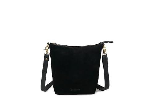 HOLZRICHTER Berlin - Umhängetasche aus Leder für Damen (No 2-3), Schultertasche 30x22x12cm, Echtleder Crossbody Bag, Handtasche für Alltag & Büro in Schwarz von HOLZRICHTER Berlin