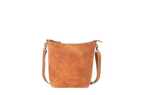 HOLZRICHTER Berlin - Umhängetasche aus Leder für Damen (No 2-3), Schultertasche 30x22x12cm, Echtleder Crossbody Bag, Handtasche für Alltag & Büro in Camel von HOLZRICHTER Berlin