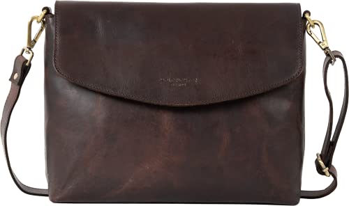 HOLZRICHTER Berlin Umhängetasche No 1-3 (L) marone - Elegante Handtasche & Schultertasche handgefertigt aus Premium-Leder von HOLZRICHTER Berlin