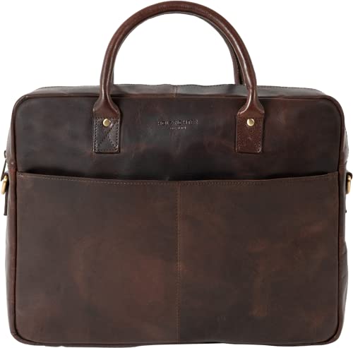 HOLZRICHTER Berlin Tragetasche No 1-1 (M) marone - Große Briefcase-Aktentasche & Laptoptasche handgefertigt aus Premium-Leder von HOLZRICHTER Berlin