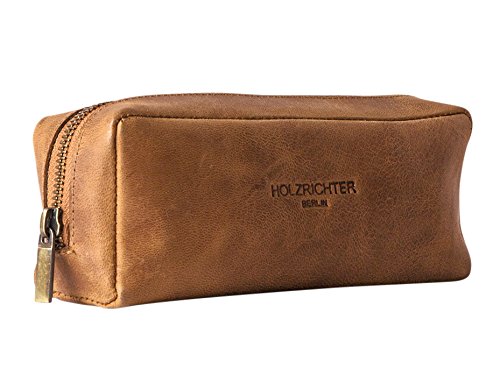 HOLZRICHTER Berlin Stifte-Etui No 1-1 Camel - Federmappe handgefertigt aus Premium-Leder von HOLZRICHTER Berlin