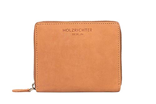 HOLZRICHTER Berlin Geldbörse No 8-1 (M) Camel - Minimalistisches Vintage Portemonnaie handgefertigt aus Premium-Leder von HOLZRICHTER Berlin