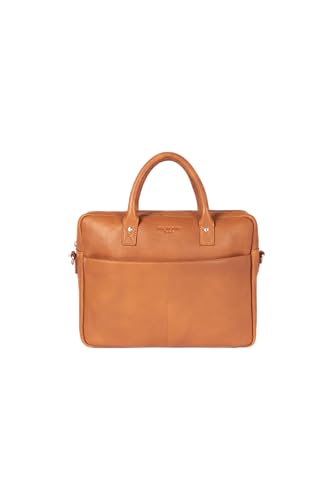 HOLZRICHTER Berlin - Große Aktentasche aus Leder (No 1-1), 30 x 39 x 10 cm Laptoptasche für Herren, Hochwertiges 15" Briefcase für die Arbeit, Businesstasche (Camel Grain) von HOLZRICHTER Berlin