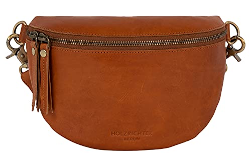 HOLZRICHTER Berlin - Mittelgroße Bauchtasche aus Leder für Damen, 12 x 22 x 6 cm, Vintage Gürteltasche, Handgefertigte Hüfttasche, Premium Accessoire in Cognac, No 2-1 HOLZRICHTER Berlin - Mittelgroße Bauchtasche aus Leder für Damen, 12 x 22 x 6 cm, Vintage Gürteltasche, Handgefertigte Hüfttasche, Premium Accessoire in Cognac, No 2-1 von HOLZRICHTER Berlin
