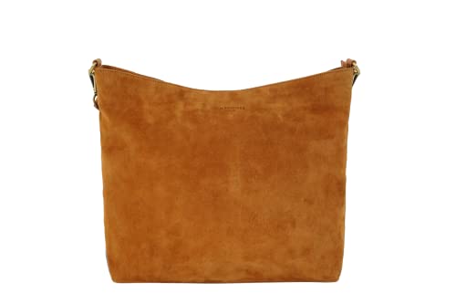 HOLZRICHTER Berlin - Shopper aus Leder No 5-1, Schultertasche 35x34x17 cm, Echtleder Einkaufstasche für Damen in Schwarz und Braun (Karamell) von HOLZRICHTER Berlin