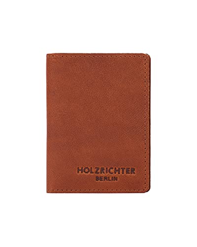 HOLZRICHTER Berlin Slim Wallet No 1-2 (S) Cognac - smartes Herren Portemonnaie handgefertigt aus Premium-Leder von HOLZRICHTER Berlin