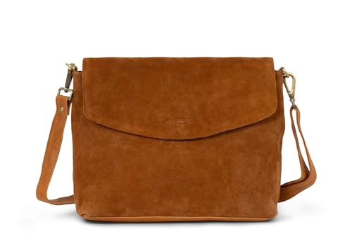 HOLZRICHTER Berlin Umhängetasche No 1-3 (L) karamell - Elegante Handtasche & Schultertasche handgefertigt aus Premium-Leder von HOLZRICHTER Berlin