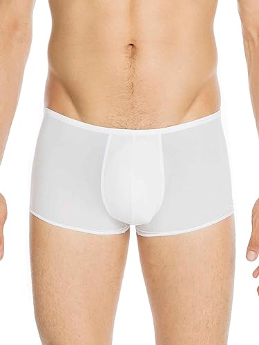 HOM, Herren, Kurze Boxershorts Plumes, Weiß, XXL von HOM