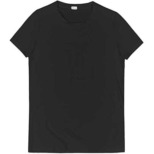 HOM, Herren, T-Shirt U-Ausschnitt Supreme Cotton, Schwarz, XL von HOM