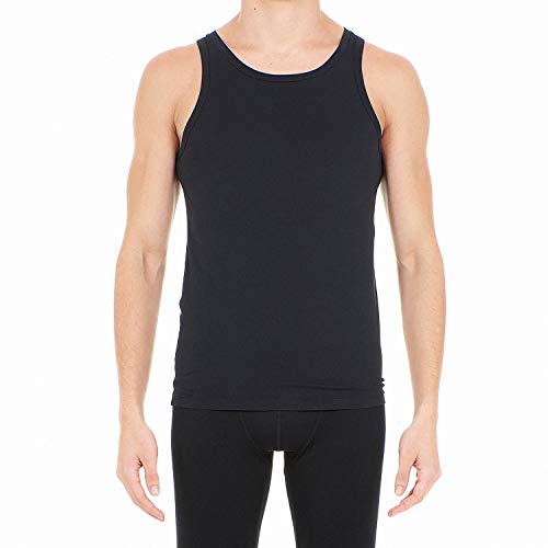 HOM, Herren, Tanktop Supreme Cotton, Schwarz, S von HOM