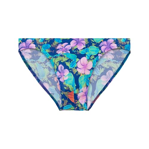 HOM Herren Balata Swim Micro Briefs, Marineblauer Druck, L EU von HOM