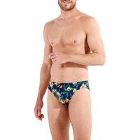 HOM Herren Badeslip blau Mikrofaser Mit Prints von HOM