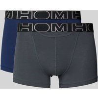 HOM Boxershorts mit elastischem Label-Bund im 2er-Pack in Dunkelblau, Größe XXL HOM Boxershorts mit elastischem Label-Bund im 2er-Pack in Dunkelblau, Größe XXL von HOM