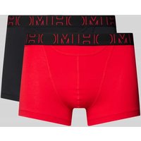 HOM Boxershorts mit elastischem Label-Bund im 2er-Pack in Rot, Größe XXL HOM Boxershorts mit elastischem Label-Bund im 2er-Pack in Rot, Größe XXL von HOM