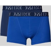 HOM Boxershorts mit elastischem Label-Bund im 2er-Pack in Royal, Größe L von HOM