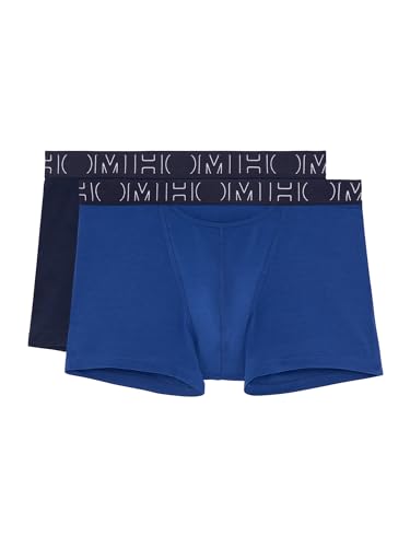 HOM Herren Boxer 2-Pack Boxerlines HO1 no.2 - Navy/Bright Blue - Größe XXL von HOM
