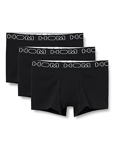 HOM Herren 3er Set Hom Boxershorts Boxershorts, All Black, XL EU von HOM