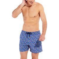 HOM Herren Badeshorts blau Mikrofaser gemustert von HOM