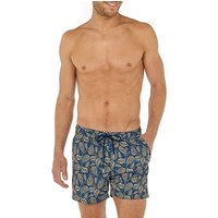 HOM Herren Badeshorts blau Mikrofaser gemustert von HOM