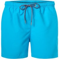 HOM Herren Badeshorts blau Mikrofaser unifarben von HOM