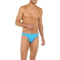 HOM Herren Badeslip blau Mikrofaser unifarben von HOM