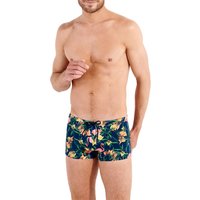 HOM Herren Badetrunk blau Mikrofaser Mit Prints von HOM
