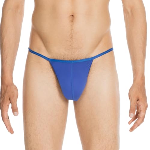 HOM - Herren - Basic G-String 'Plumes' - Blue - Grösse S von HOM