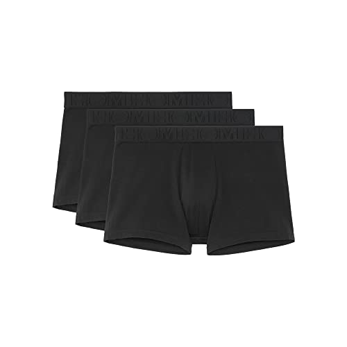 HOM Herren Boxer 3-Pack Tonal Pack no.2 - Black/Black/Black - Größe XL von HOM
