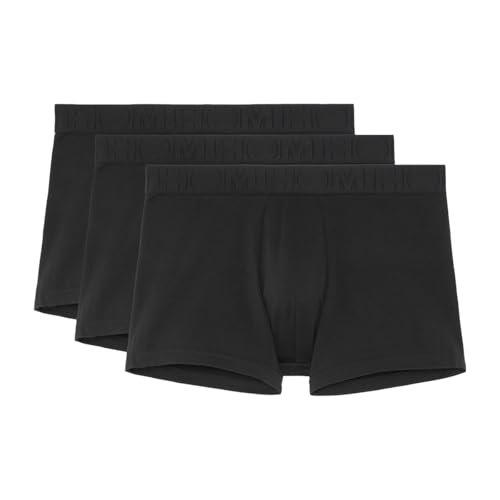 HOM Herren Boxer 3-Pack Tonal Pack no.2 - Black/Black/Black - Größe XXL von HOM