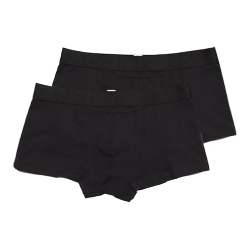 HOM - Herren - Boxer Briefs 2-Pack 'Boxerlines HO1' - Retroshorts - All Black - Grösse 2XL von HOM