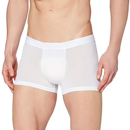 HOM - Herren - Boxer Briefs 'Plumes' - hochwertige Retroshorts - white - Größe S von HOM