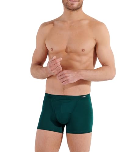 HOM Herren Boxer Confort HO1 Tencel Soft Retroshorts, Vert foncé, L von HOM