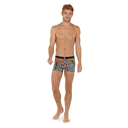 HOM Herren Boxer Confort Mars by BEBAR Retroshorts, Imprimé coloré, L von HOM