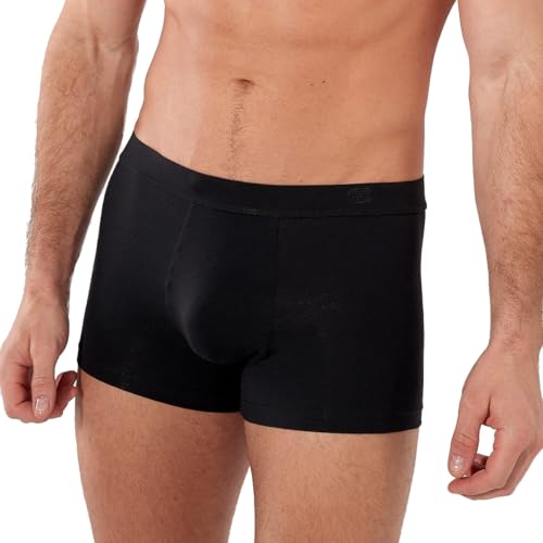 HOM Herren Boxer Confort Supreme Cotton Retroshorts, Noir, L von HOM