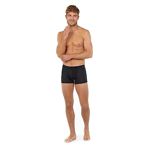 HOM Herren Boxer Confort Tencel Soft Retroshorts, Noir, M von HOM