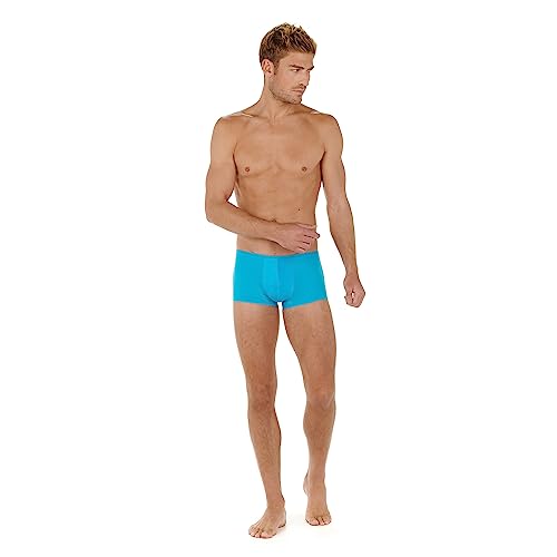 HOM Herren Boxer Court Plumes Hipster-Höschen, Turquoise, M von HOM