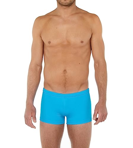 HOM Herren Boxer de bain SEA Life Badehose, Turquoise, L von HOM