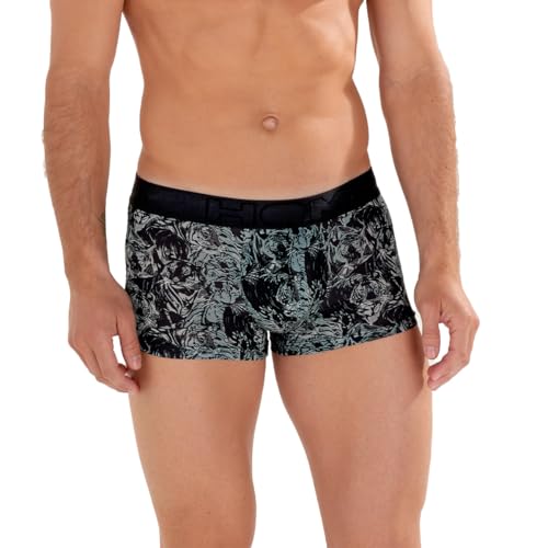 HOM Herren Boxershorts Shorts Unterhosen Boxer Trunk Tigers, Farbe:Grau, Größe:XL, Artikel:-P284 Dark Grey Print von HOM