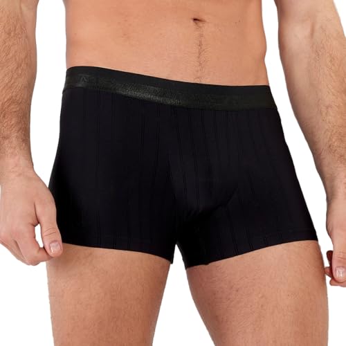 HOM Herren Boxershort Chic Badehose, Schwarz, XXL EU von HOM