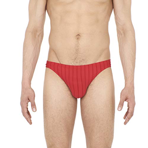 HOM Herren Micro Slip Chic Unterhose, Rot, L EU von HOM