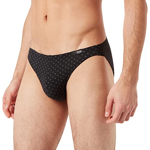 HOM Herren Max Comfort Micro Briefs Unterw sche, Weißes Mikrofon auf Schwarzem Hintergrund, XXL EU von HOM