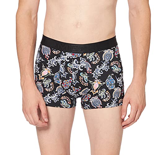 Hom Herren Eddie Boxer Briefs Unterwäsche, Imprimé Cashmere Provençal Fond Noir, M von HOM