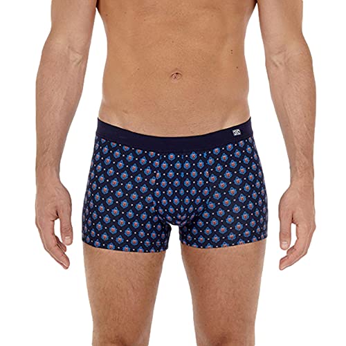 HOM Herren Frioul Comfort Boxer Briefs Unterw sche, Aufdruck Provençal, Hintergrund Marineblau, M EU von HOM