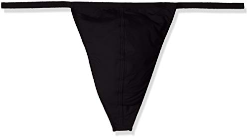 HOM Herren G-String 2er Pack, Plume 2P String, 359931, (S,M,L,XL) (X-Large, Schwarz) von HOM
